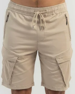 Lucid Ranked Walk Shorts Stone Clearance