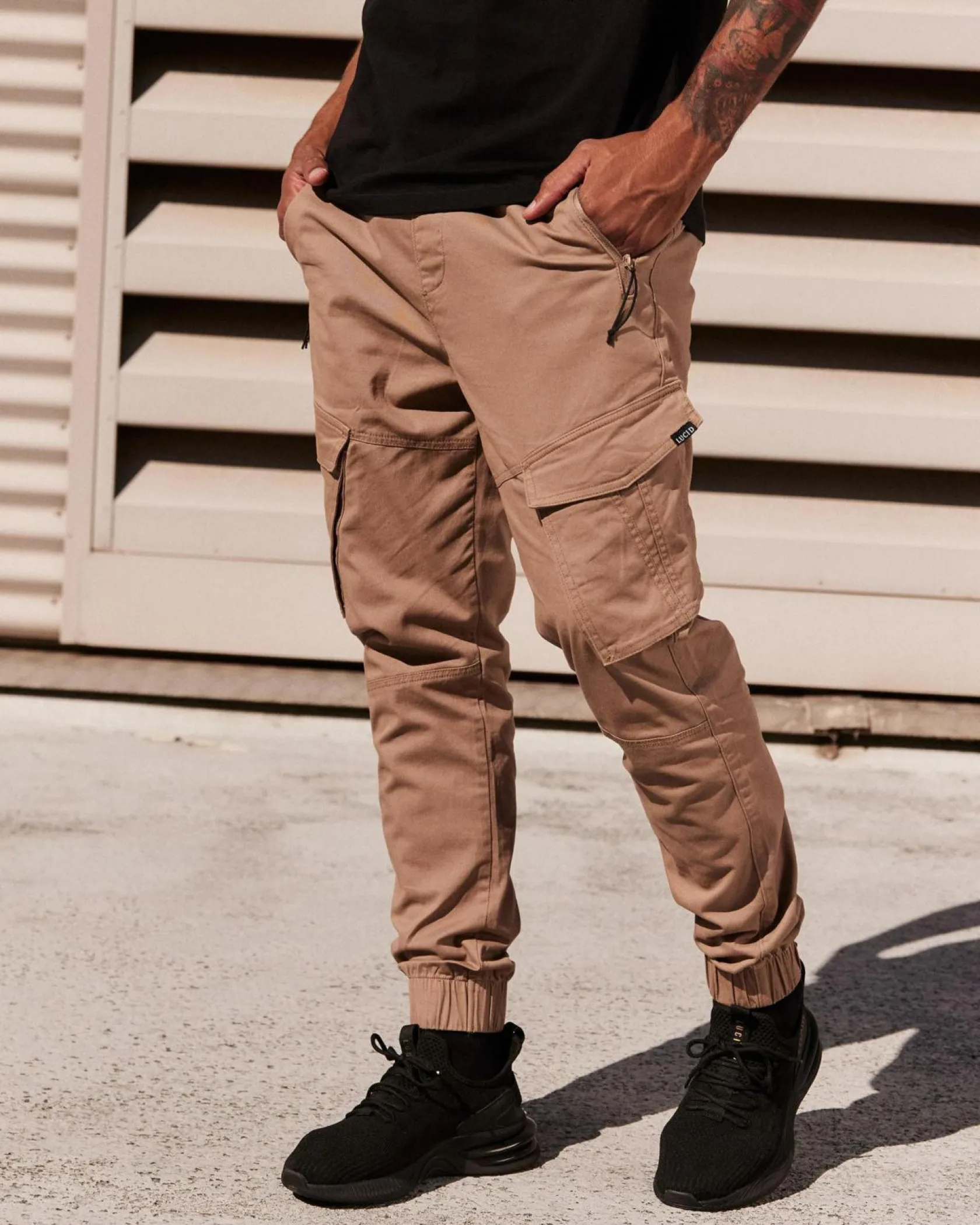 Lucid Ranking Jogger Pants Tan