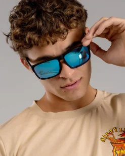 Salty Life Rapture Sunglasses Matte Black/blue Outlet