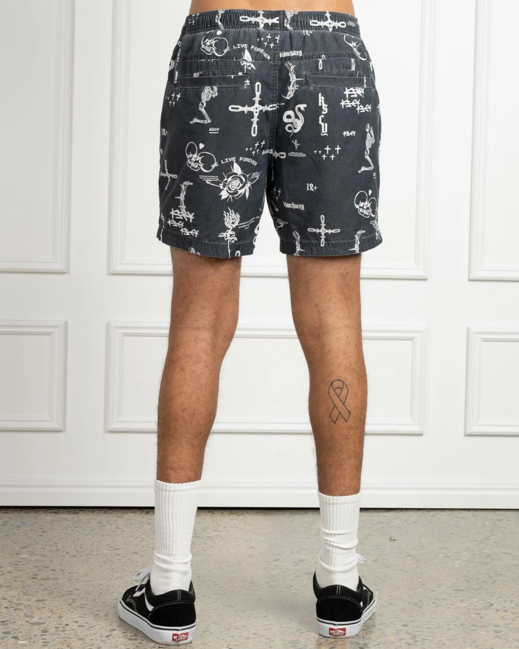 Kiss Chacey Ratley Beach Shorts Ratley Print Clearance