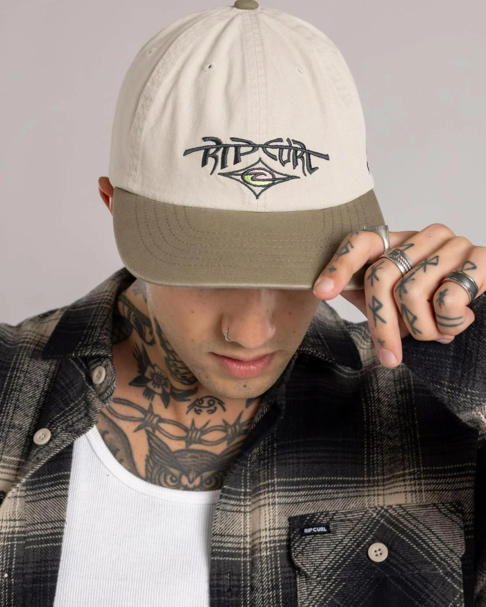 Rip Curl Raw Energy Art Adjust Cap Olive