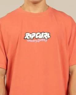 Rip Curl Raw Energy Bubble T-Shirt Rose Sky