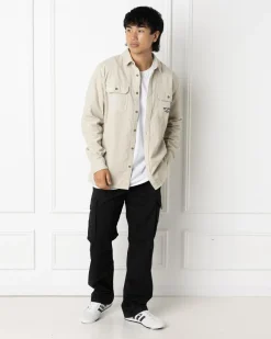 Rip Curl Raw Energy Cord Long Sleeve Shirt Bone Clearance