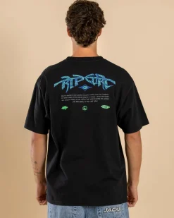 Rip Curl Raw Energy Gnarly T-Shirt Black Sale