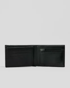 Rip Curl Raw Energy RFID Slim Leather Wallet Black New