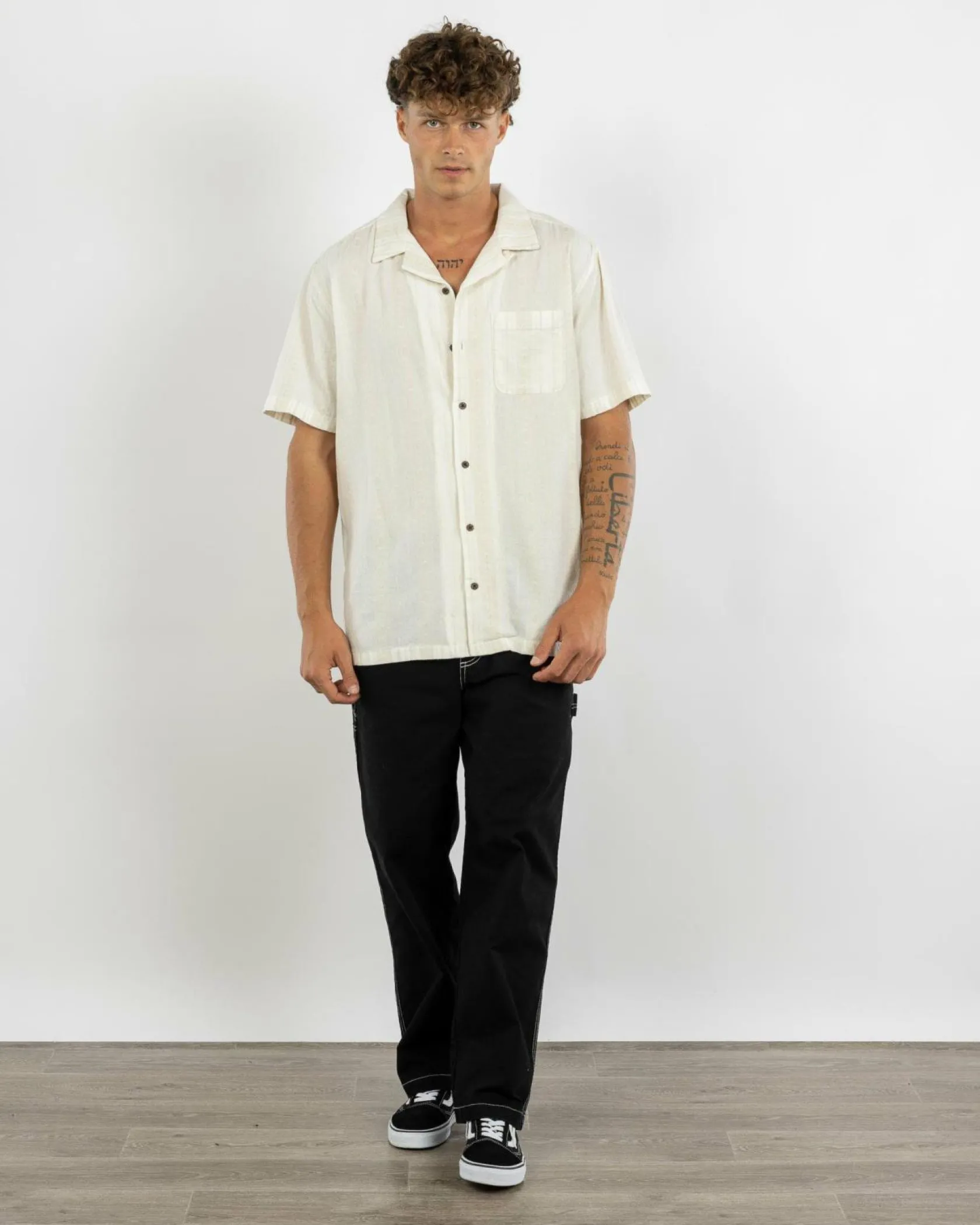 Rip Curl Raw Energy Stripe S/S Shirt Bone Clearance