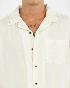 Rip Curl Raw Energy Stripe S/S Shirt Bone Clearance