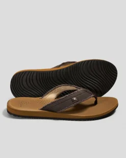 Rip Curl Reactor Open Toe Thongs Tan/brown Online