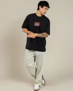 Kiss Chacey Rebel Box Fit T-Shirt Jet Black Clearance