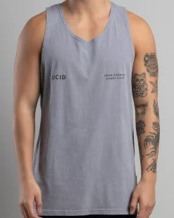 Lucid Recognition Singlet Grey Wash New