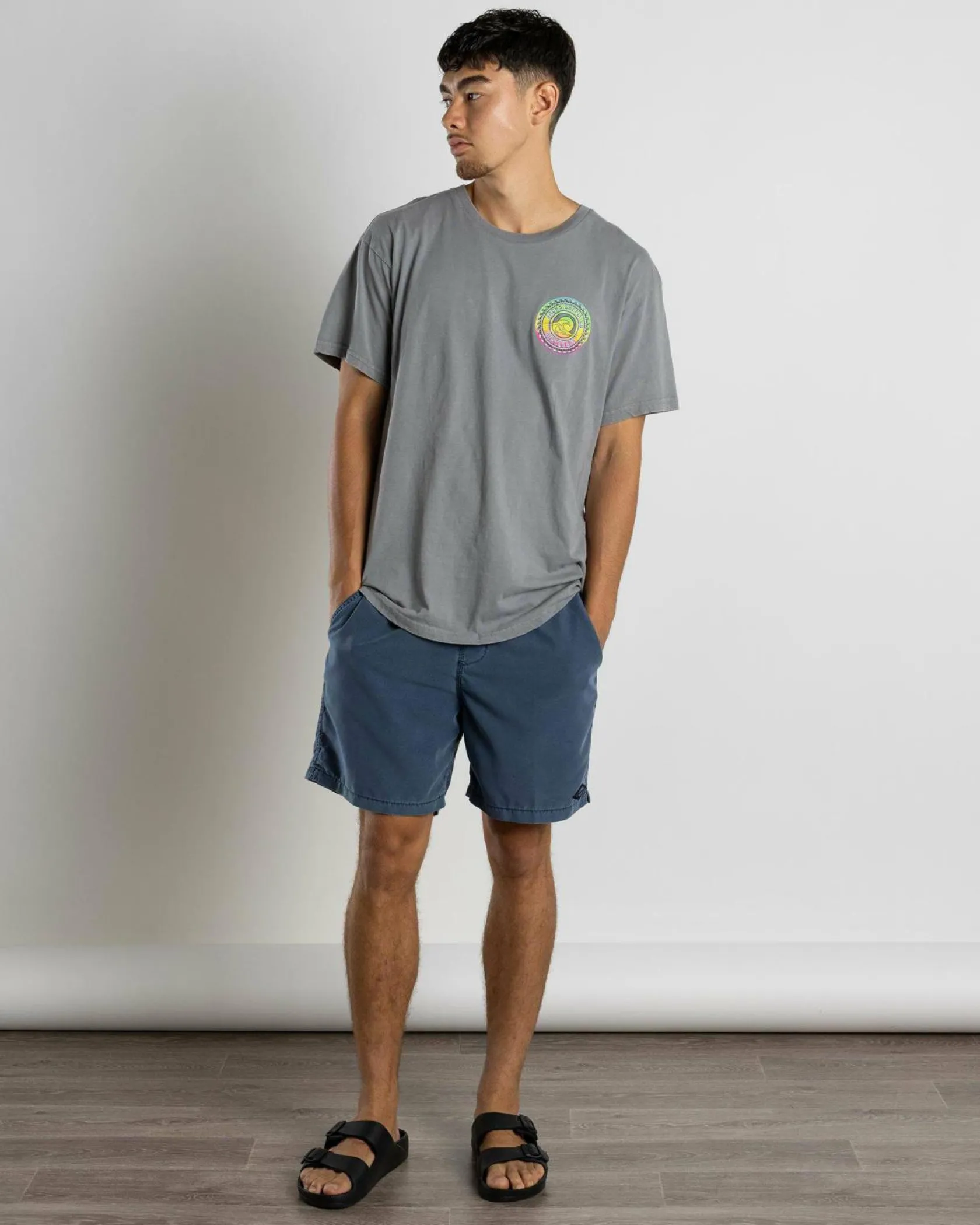 Jacks Recollection T-Shirt Lt Grey Acid Sale