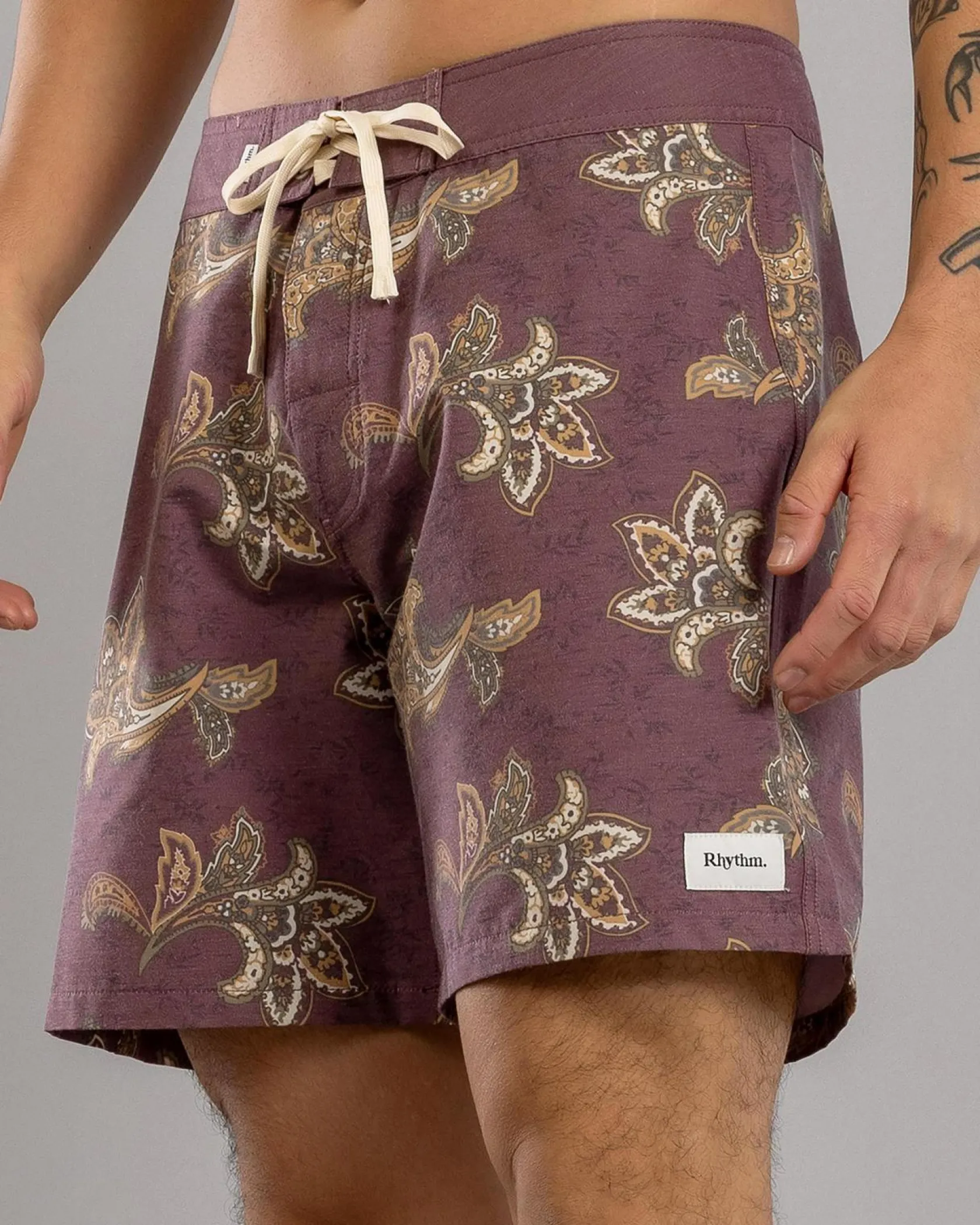Rhythm Reed Board Shorts Merlot Online