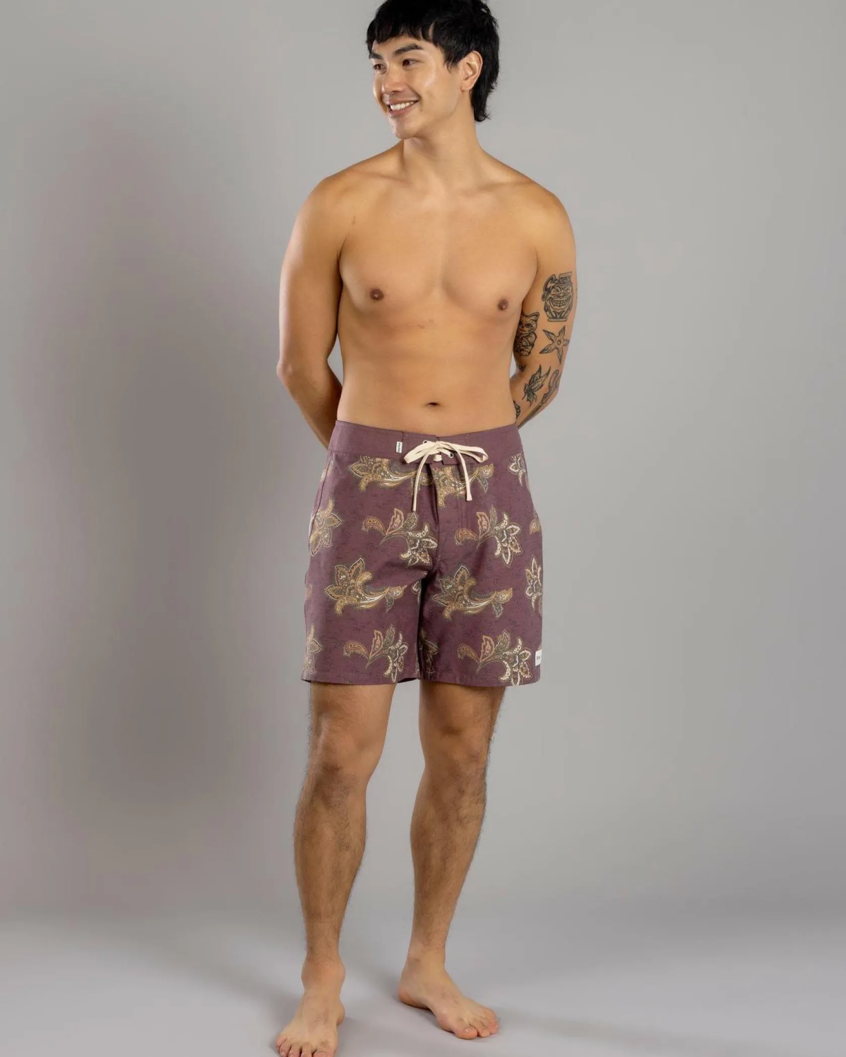 Rhythm Reed Board Shorts Merlot Online