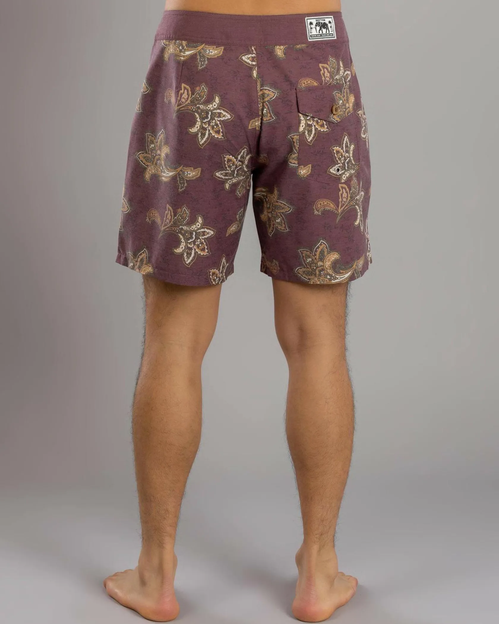 Rhythm Reed Board Shorts Merlot Online