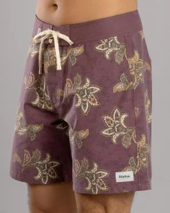 Rhythm Reed Board Shorts Merlot Online