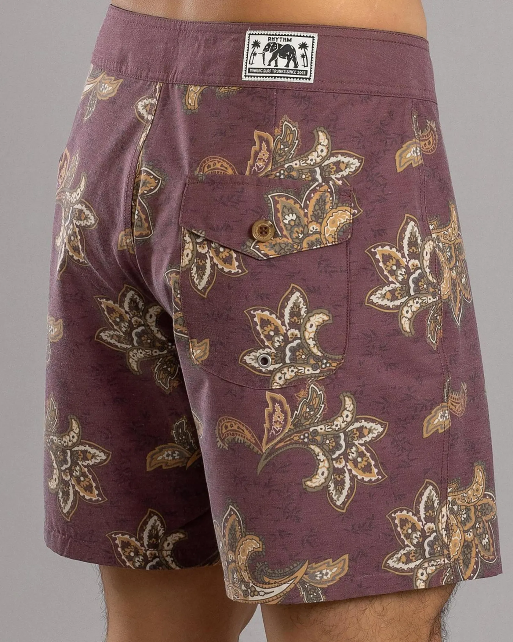 Rhythm Reed Board Shorts Merlot Online