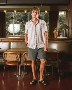 Skylark Reef Elastic Waist Shorts Olive