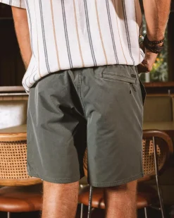 Skylark Reef Elastic Waist Shorts Olive