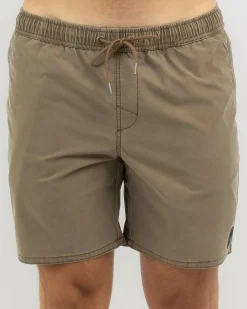 Skylark Reef Elastic Waist Shorts Tan Best