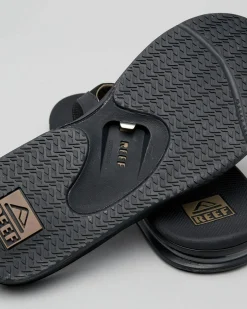 Reef Fanning Thongs Black/brown Discount
