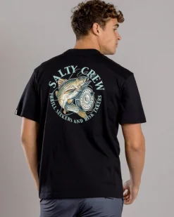 Salty Crew Reel Fly Classic T-Shirt Black Outlet