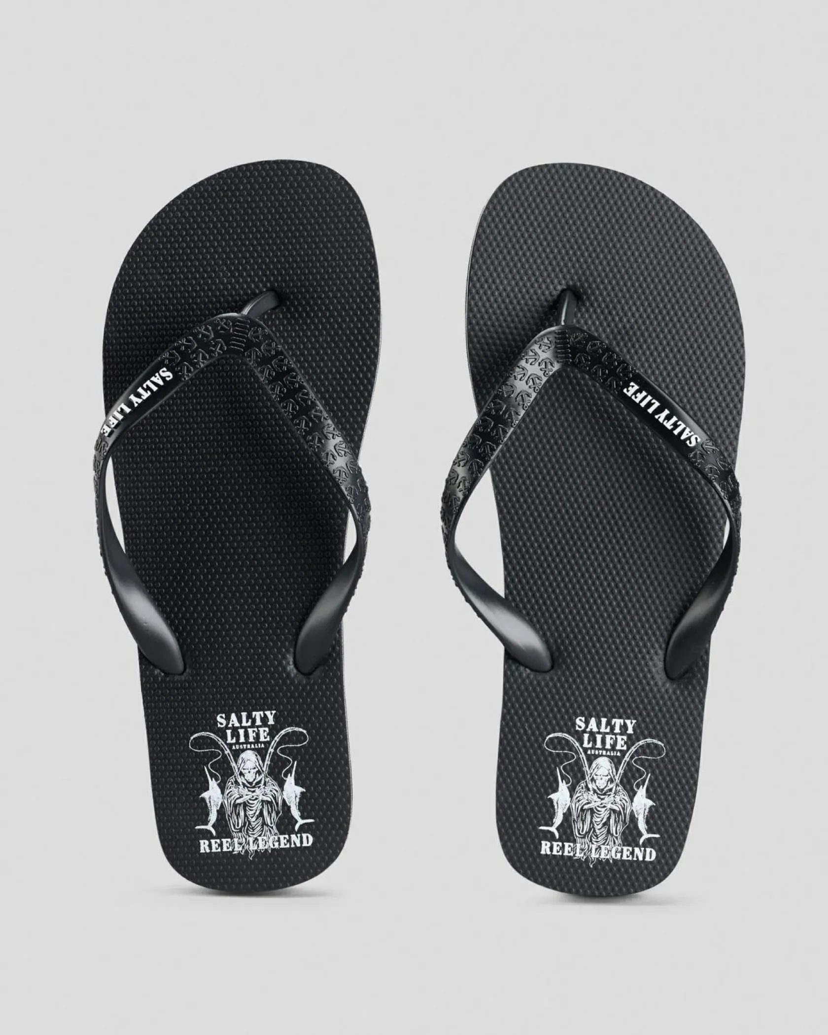 Salty Life Reel Legend Thongs Black/white Discount