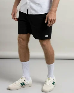 Lucid Refined Elastic Waist Shorts Black