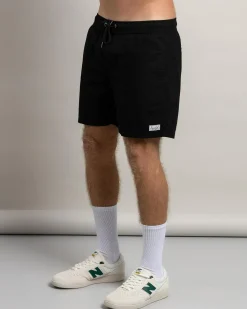 Lucid Refined Elastic Waist Shorts Black