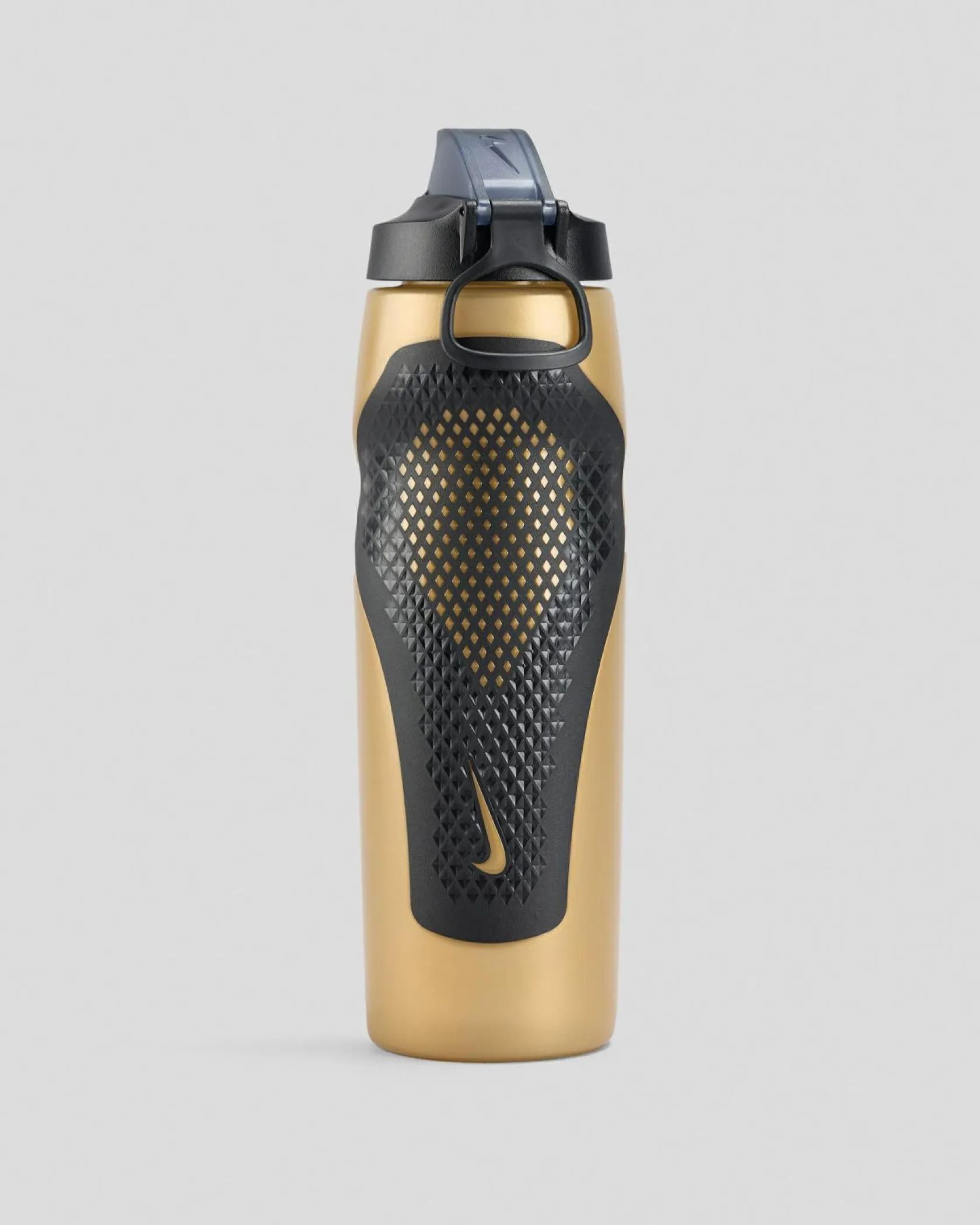 Nike Refuel Locking Lid 950ml Drink Bottle Gold/black New