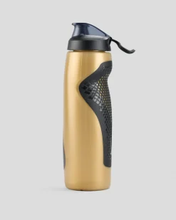 Nike Refuel Locking Lid 950ml Drink Bottle Gold/black New