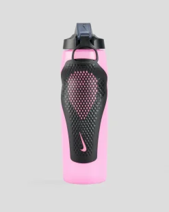 Nike Refuel Locking Lid 950ml Drink Bottle Pink/silver Hot
