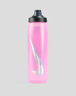 Nike Refuel Locking Lid 950ml Drink Bottle Pink/silver Hot