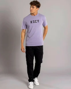 Kiss Chacey Reinforced Relaxed T-Shirt Pigment Lavender Grey Sale