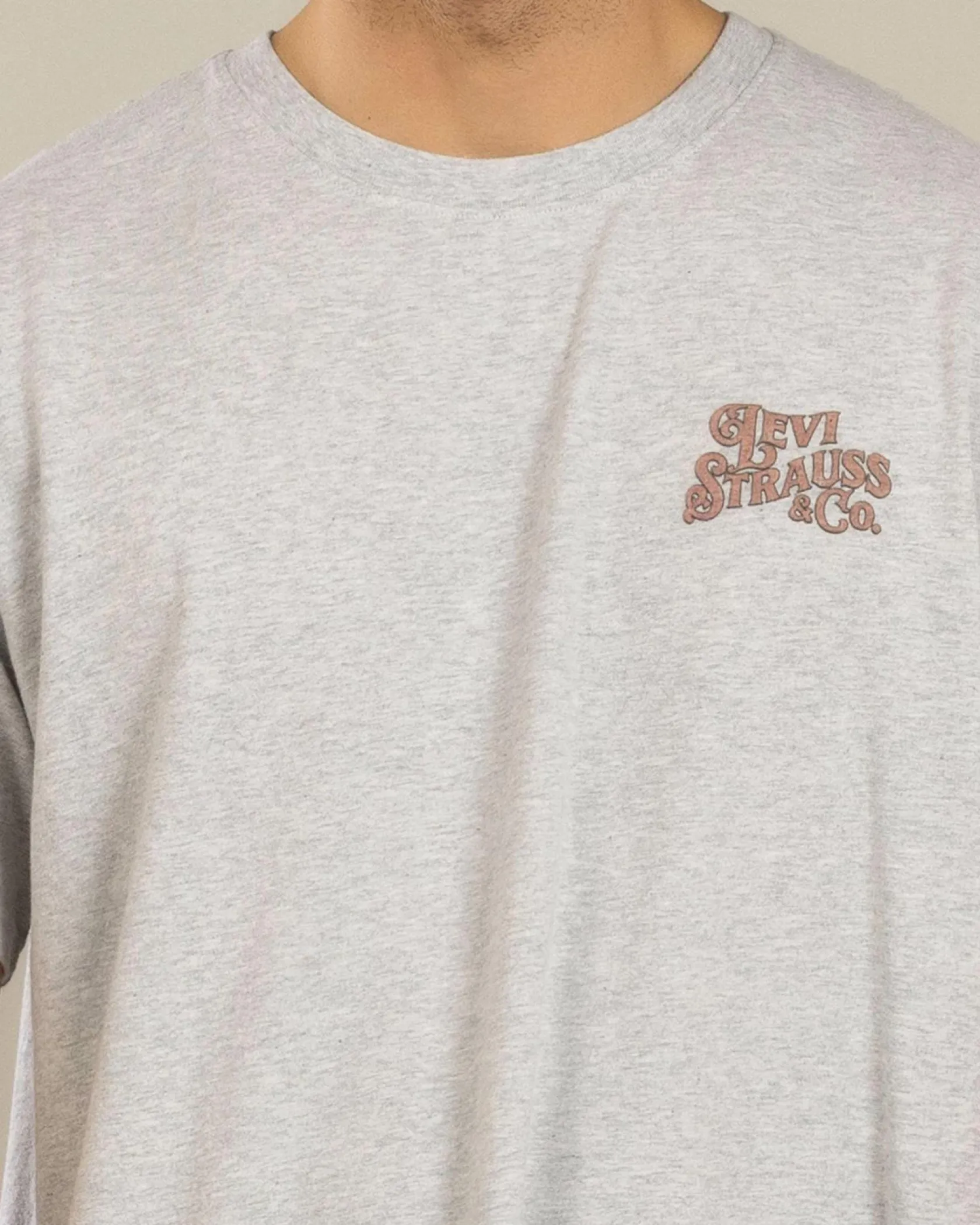 Levi's Relaxed Fit T-Shirt Worn By Cowboys Light Heather New