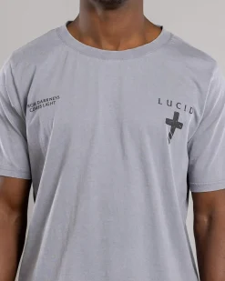 Lucid Reliquary T-Shirt Lt Grey Acid Discount