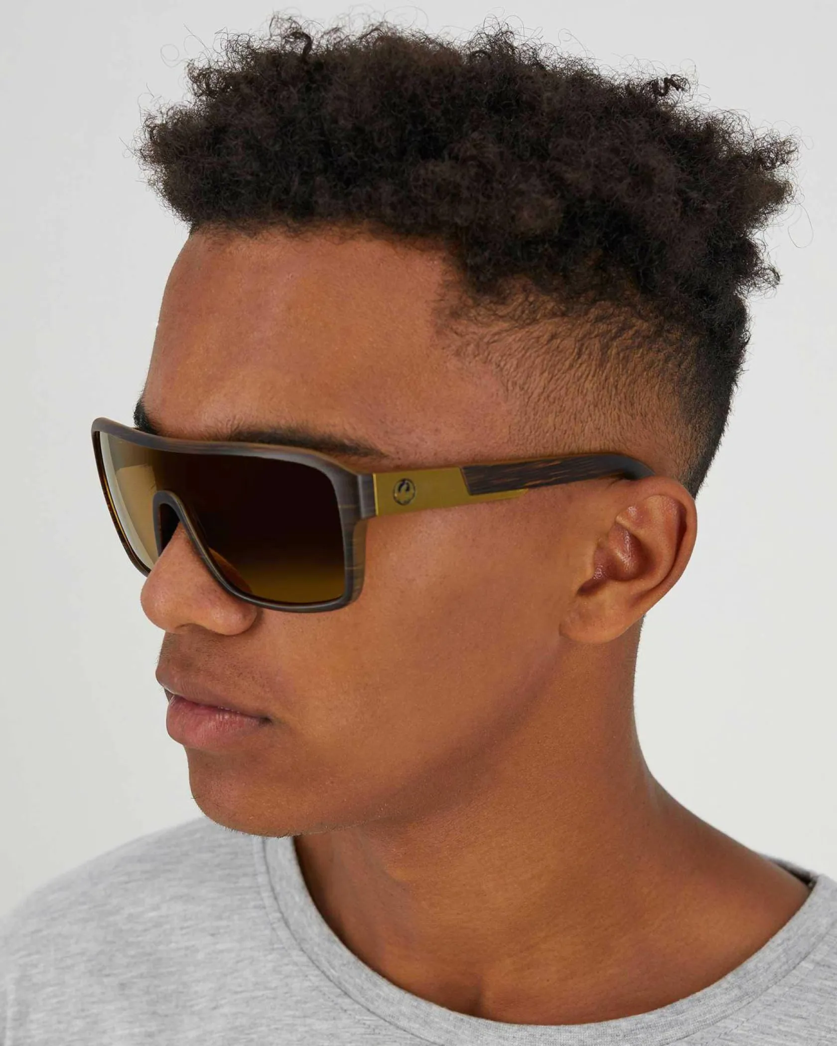 Dragon Alliance Remix Sunglasses Matte Woodgrain/copper Hot