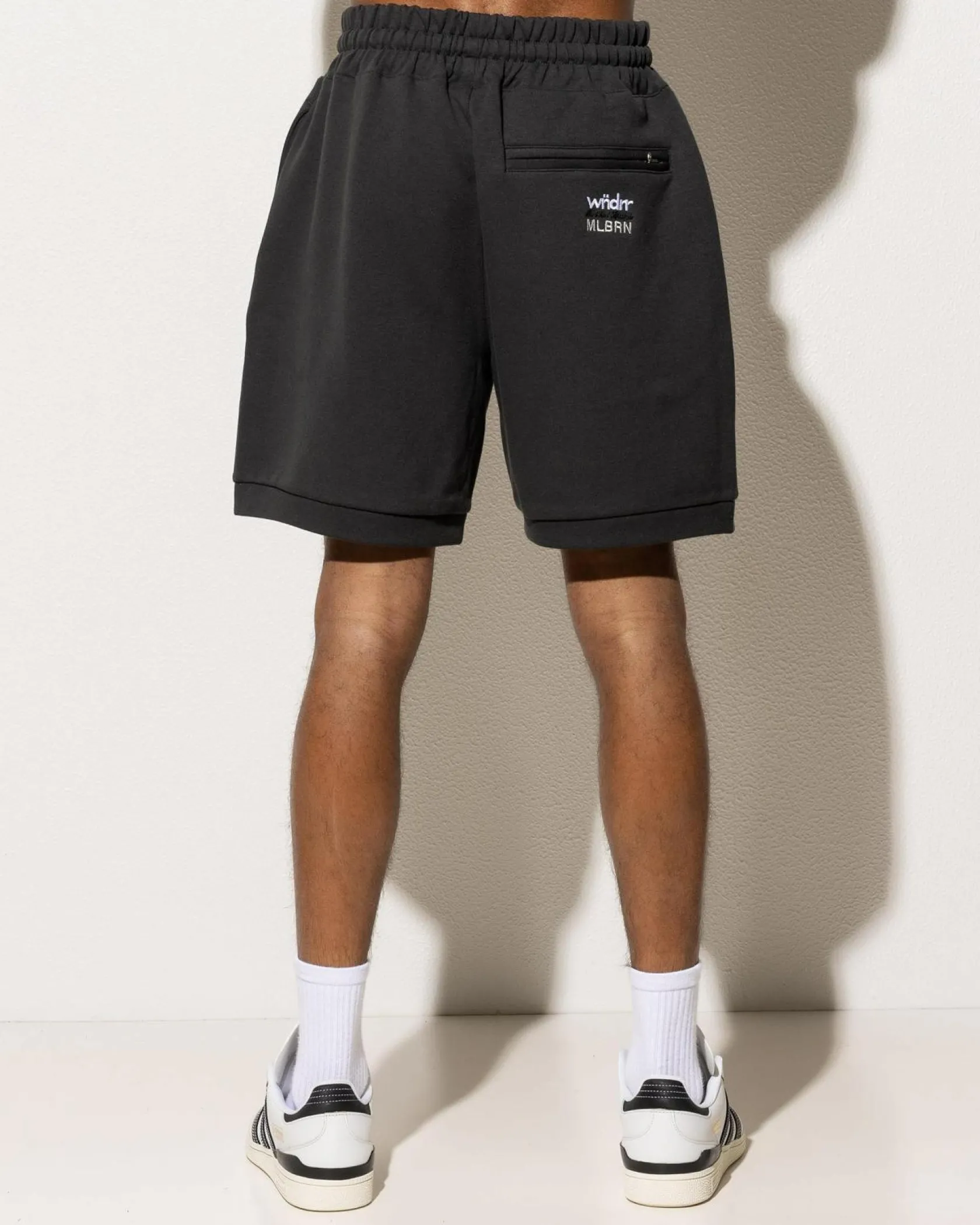 Wndrr Represent Track Shorts Faded Black Hot