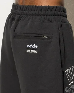 Wndrr Represent Track Shorts Faded Black Hot