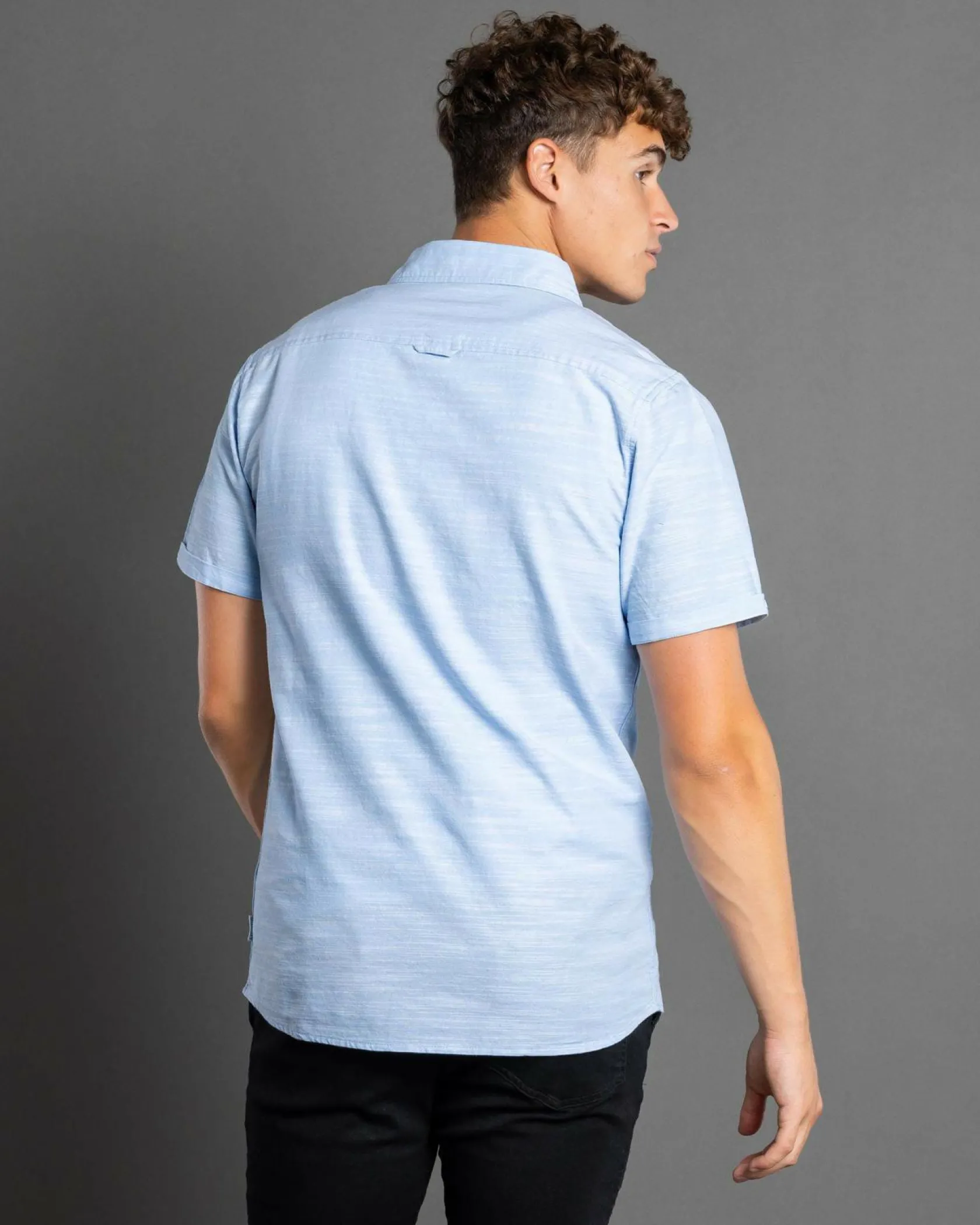 Lucid Requisite Short Sleeve Shirt Light Blue Sale