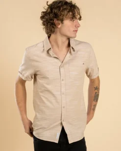 Lucid Requisite Short Sleeve Shirt Tan Outlet