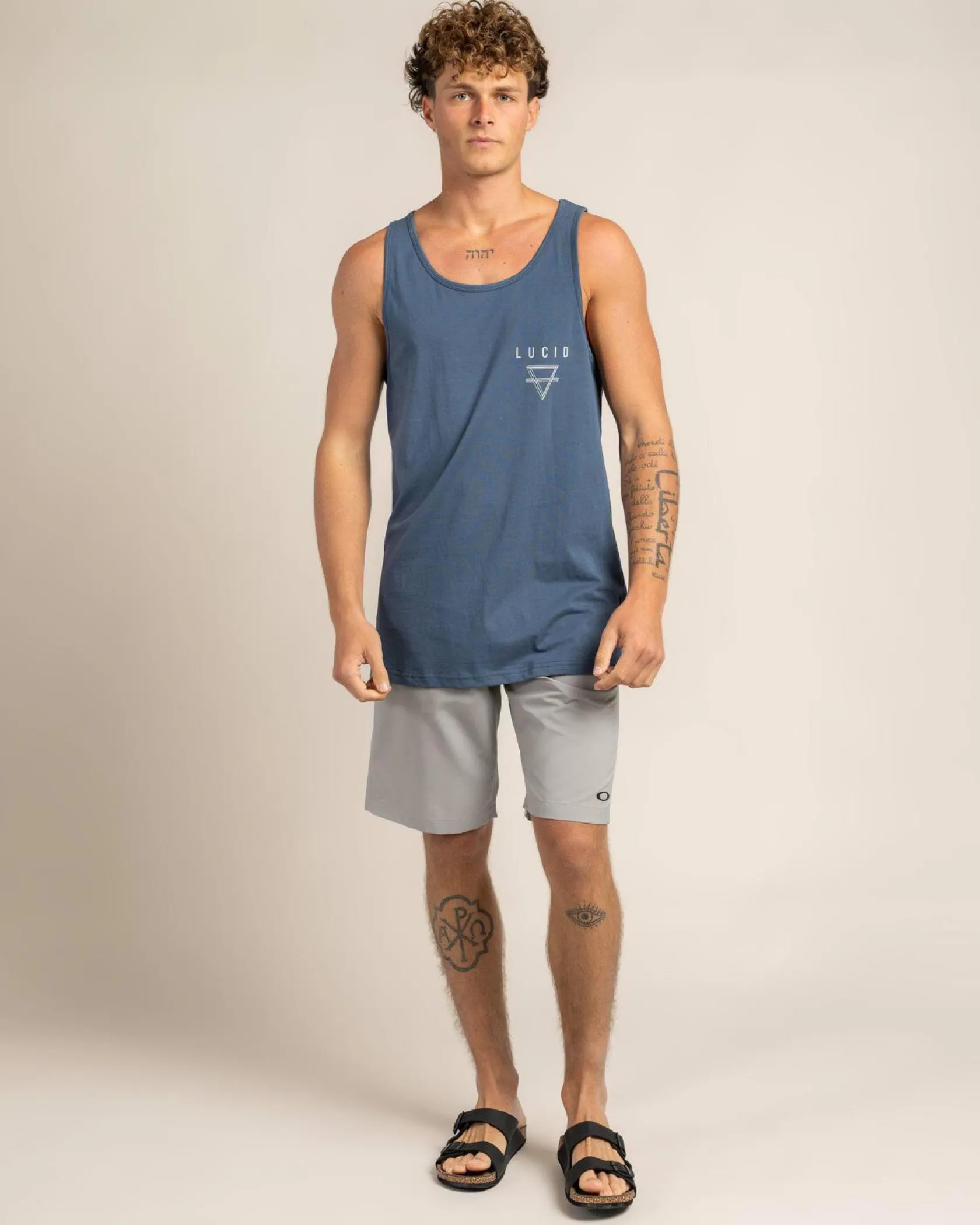 Lucid Resilient Singlet Slate Blue Hot