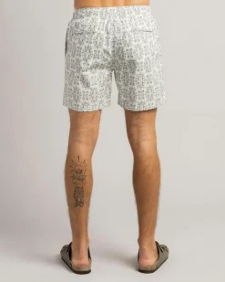 Skylark Retain Elastic Waist Shorts Off White