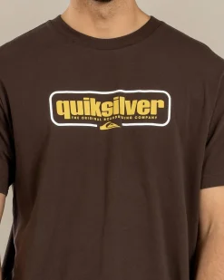 Quiksilver Retro Box T-Shirt Chocolate Brown Sale