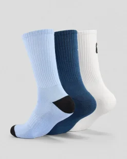 Rip Curl Retro Crew Socks 3 Pack Dark Navy