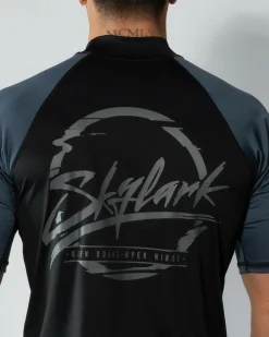 Skylark Revert Short Sleeve Rash Vest Black Best