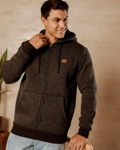Billabong Revolt Zip Thru Hooded Jacket Black Heather Sale