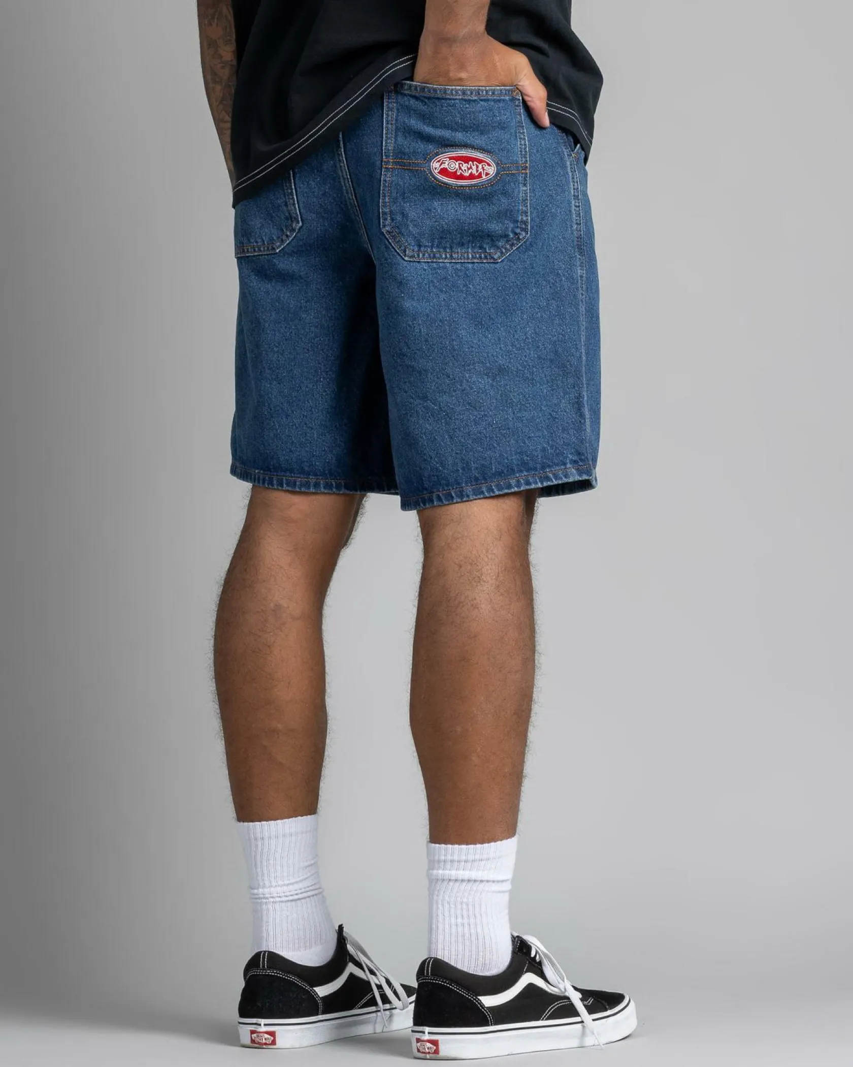 Former Reynolds Flatline 21" Denim Shorts Dark Blue Hot