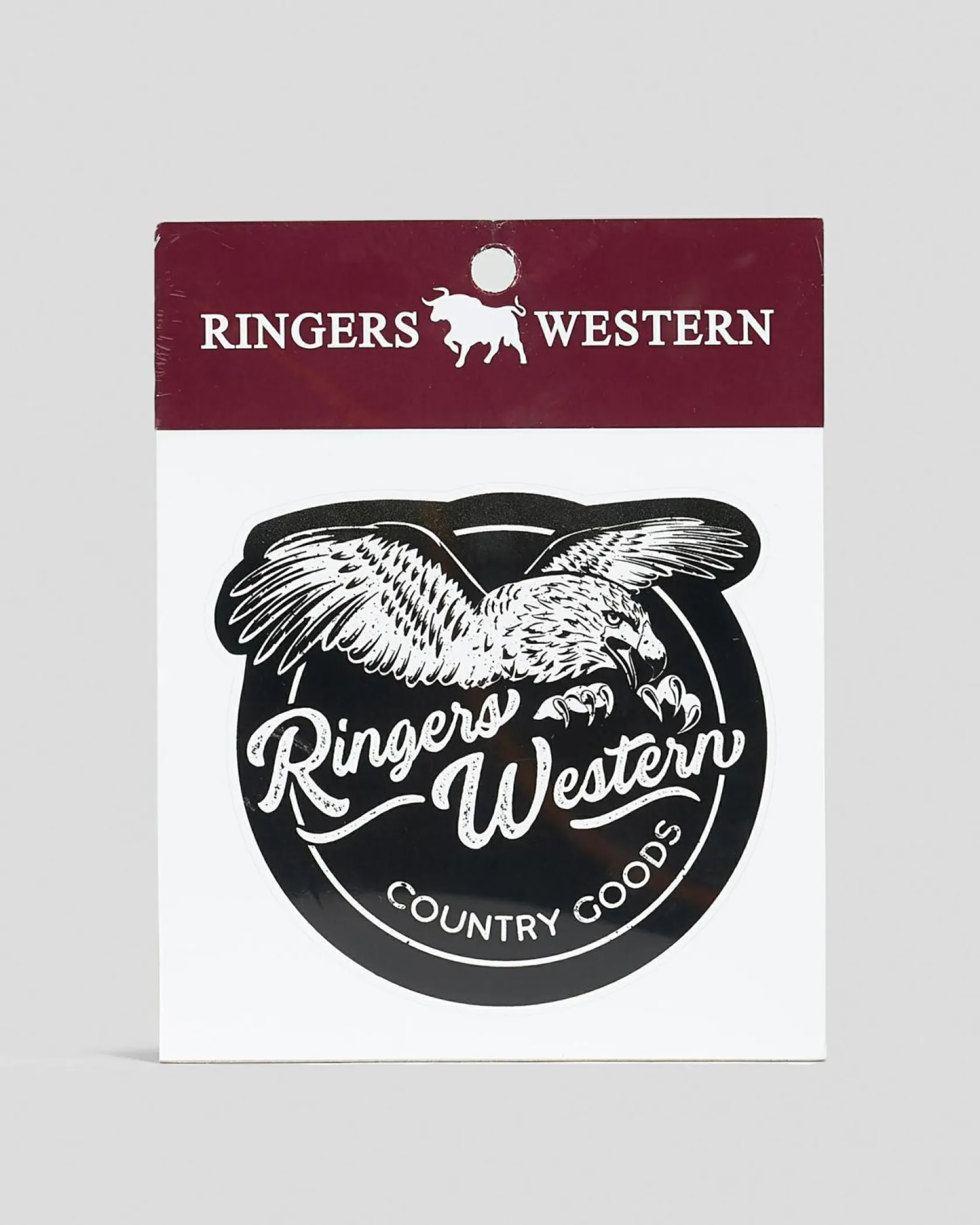 Ringers Western Ringers Eagle Sticker Black Clearance