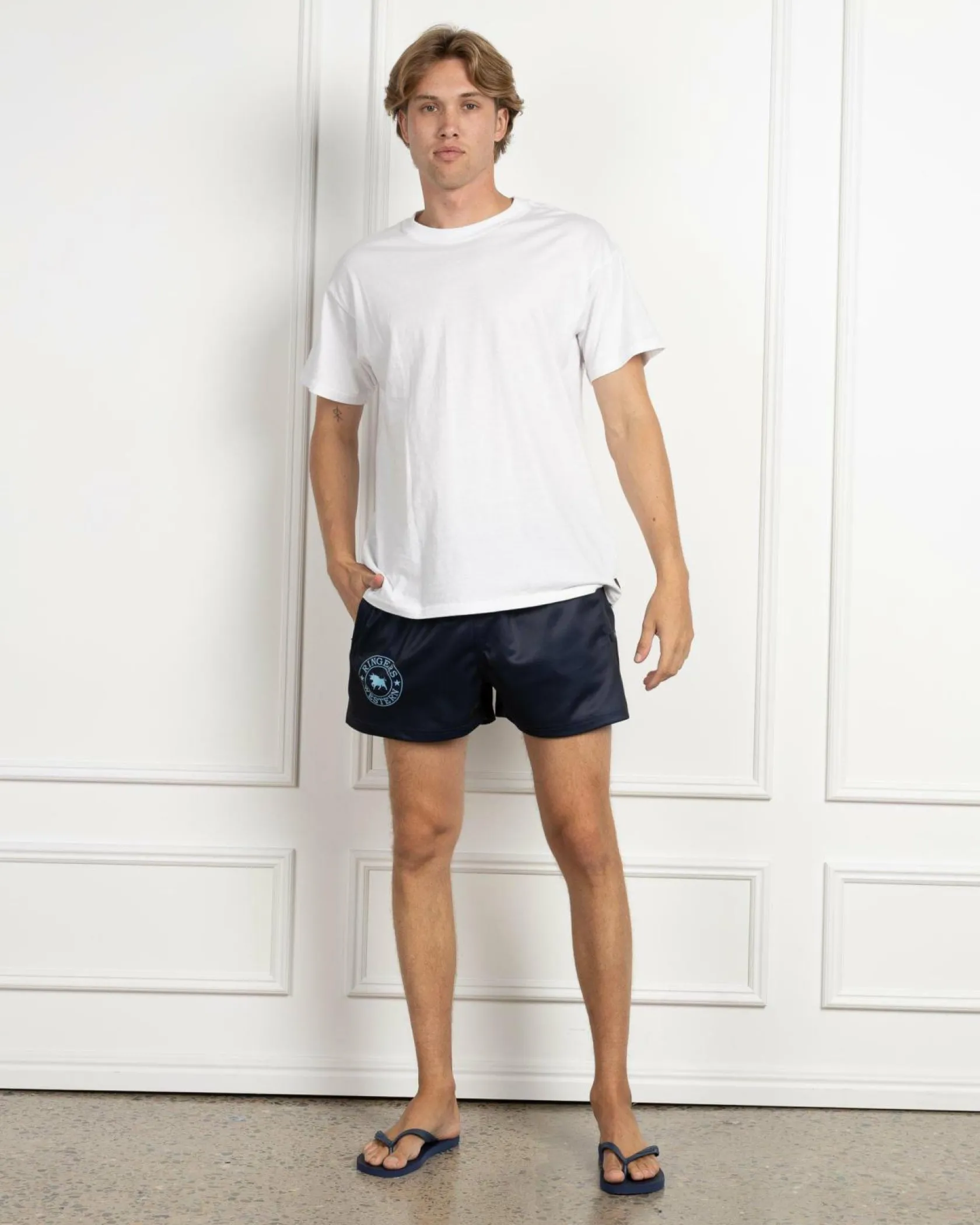 Ringers Western Ringers Footy Shorts Navy