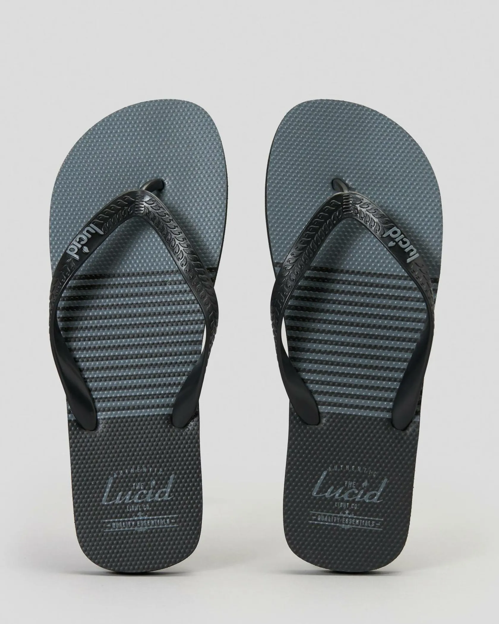 Lucid Ripple Thongs Black/grey Hot